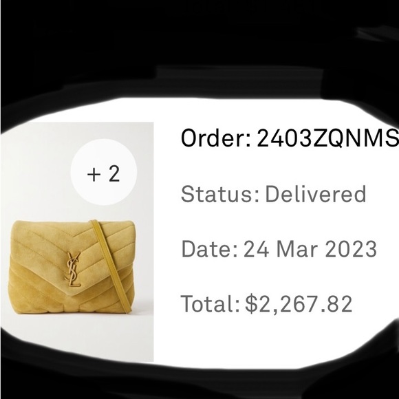 SAINT LAURENT
Loulou Toy quilted suede shoulder bag Yellow Color Brand New - Picture 7 of 8